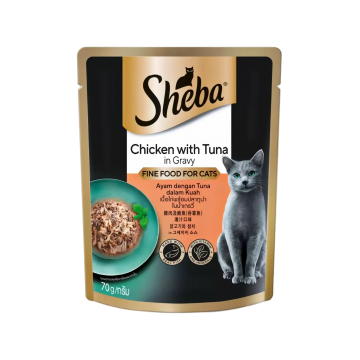 Sheba Pouch Chicken & Tuna in Gravy 70g Sheba Pouch Chicken & Tuna in Gravy 70g